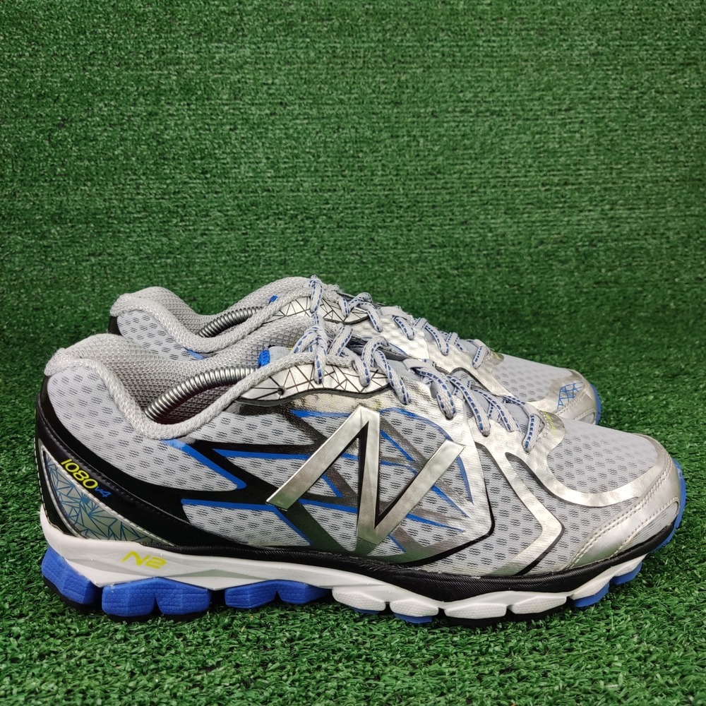 New Balance Running Shoes Mens 11.5 Silver 1080v4 M1080SS4 Low Top Mesh N2 USA